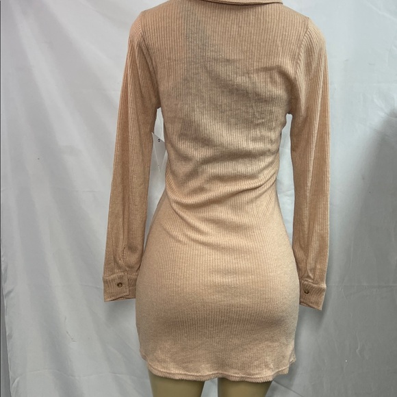 O'Neill Tan Long Sleeve‎ Button-Up Dress  zs S - Picture 9 of 16